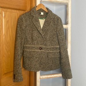 J Crew wool blend short blazer jacket woman’s size 4